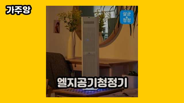 20~40대 트렌디한 여성/남성들이 많이 찾은 엘지공기청정기 BEST 11 알아보자!