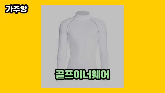 💥 2024년 9월 기준 골프이너웨어 외 후기 및 추천 비교 정리